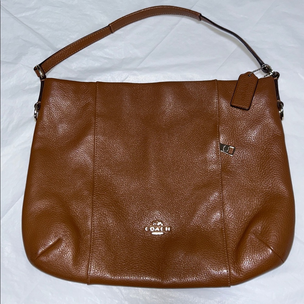 LIKE NEW Coach Brown Leather Madison Isabelle Hobo - Picture 2 of 13